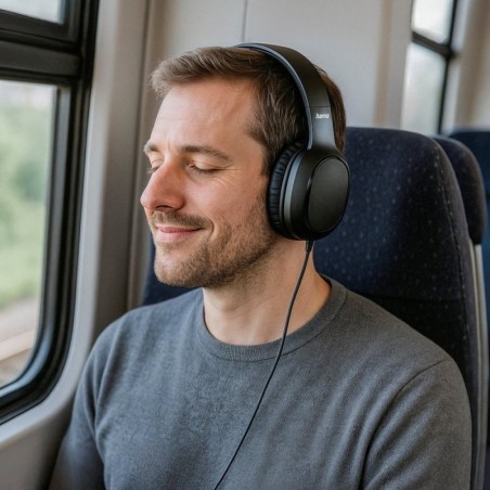 Słuchawki nauszne Fun C z mikrofonem czarne