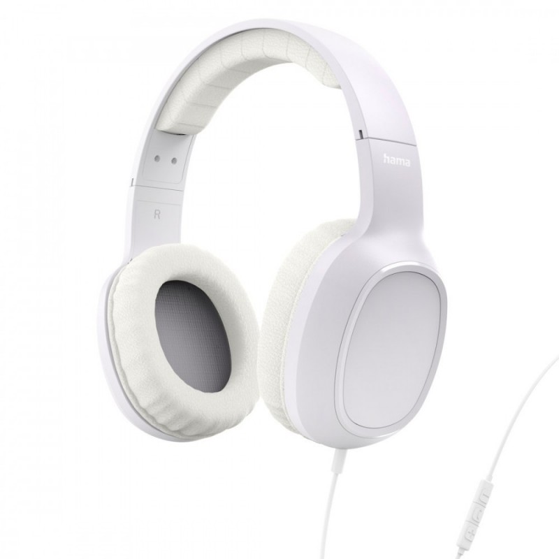 Słuchawki nauszne Fun C z mikrofonem białe 