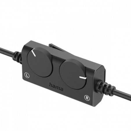 Słuchawki nauszne przewodowe TV czarne 