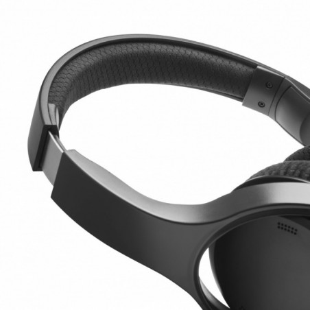 Słuchawki nauszne przewodowe TV czarne 