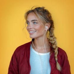 Słuchawki douszne Glow z mikrofonem lightning