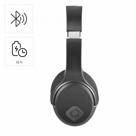 Słuchawki nauszne bezprzewodowe TV czarne Słuchawki nauszne bezprzewodowe TV czarne