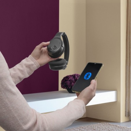 Słuchawki nauszne bezprzewodowe TV czarne Słuchawki nauszne bezprzewodowe TV czarne