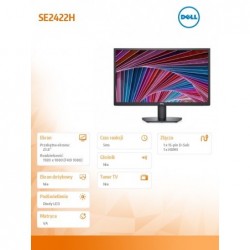Monitor SE2422H 23.8 cali LED 1920x1080/HDMI/VGA/3Y 