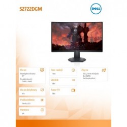 Monitor S2722DGM 27 cali VA 2560x1440/2xHDMI/DP/3Y 