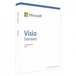 Visio Standard 2021 PL 32-bit/x64 Medialess Box D86-05965 Zastępuje P/N: D86-05838