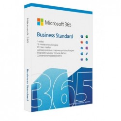 Microsoft 365 Business Standard PL P8 1Y Win/Mac Medialess Box KLQ-00686 Zastępuje P/N: KLQ-00472