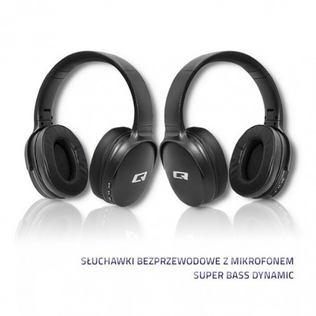 Słuchawki bezprzewodowe z mikrofonem|BT|Super bass Dynamic| Czarne Słuchawki bezprzewodowe z mikrofonem|BT|Super bass Dynamic| Czarne