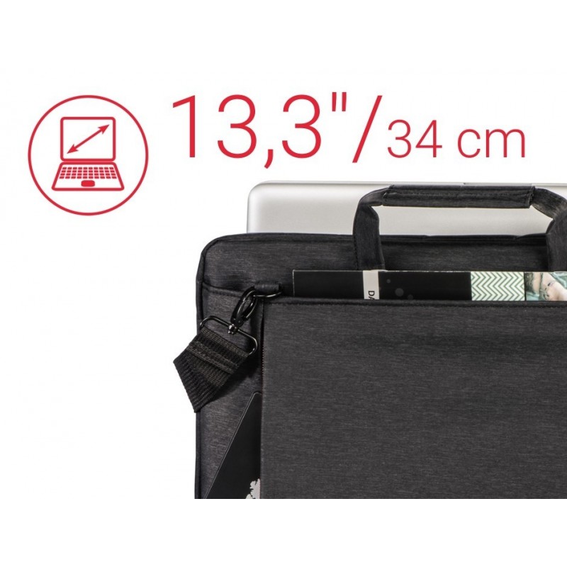 Torba do laptopa Manchester 13,3 cala Czarna  Torba do laptopa Manchester 13,3 cala Czarna