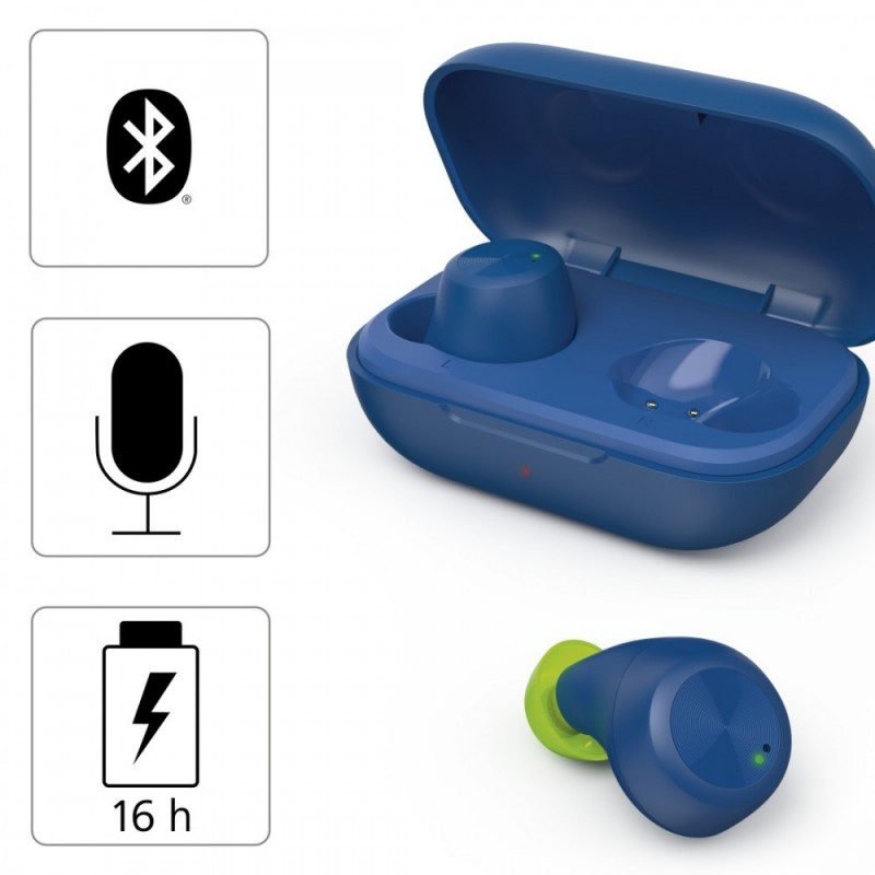 Słuchawki dokanałowe Spirit chop Niebieskie  Słuchawki dokanałowe Spirit chop Niebieskie