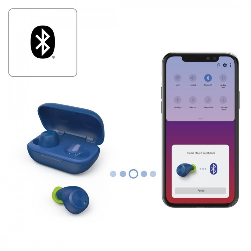 Słuchawki dokanałowe Spirit chop Niebieskie  Słuchawki dokanałowe Spirit chop Niebieskie