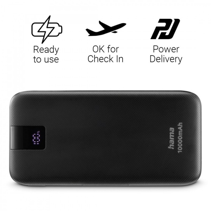 Power pack PD 10000 mAh Antracyt  Power pack PD 10000 mAh Antracyt