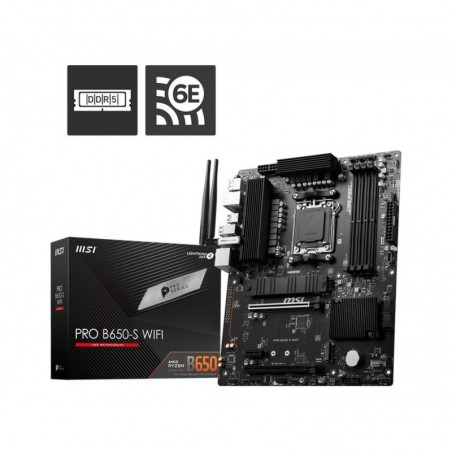 Płyta główna PRO B650-S WIFI AM5 4DDR5 HDMI/DP ATX Płyta główna PRO B650-S WIFI AM5 4DDR5 HDMI/DP ATX