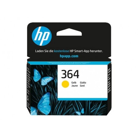HP 364 original Ink cartridge CB320EE BA3 yellow standard capacity 3ml 300 pages 1-pack with Vivera Ink cartridge