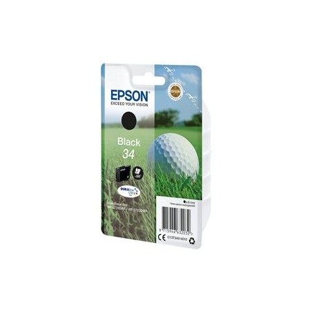 EPSON C13T34614010 Tusz EPSON Golf ball Singlepack Black 34 DURABrite Ultra 6,1 ml EPSON C13T34614010 Tusz EPSON Golf ball Singlepack Black 34 DURABrite Ultra 6,1 ml