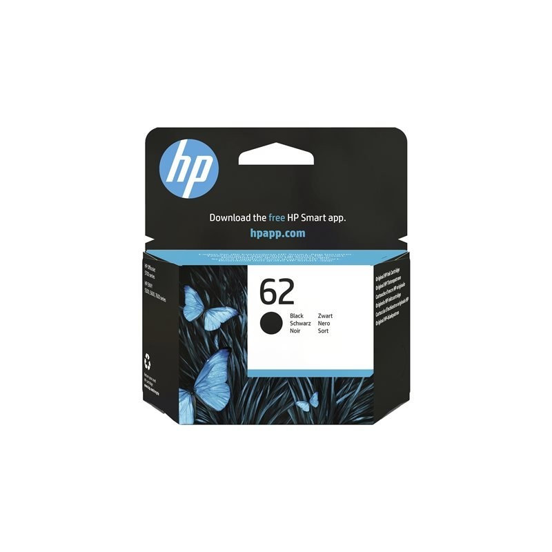 HP 62 Ink Cartridge Black standard capacity 1-pack