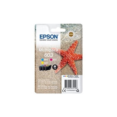 EPSON C13T03U54010 Multipack Epson CMY C13T03U54010 3-colours 603 3 x 2,4 ml