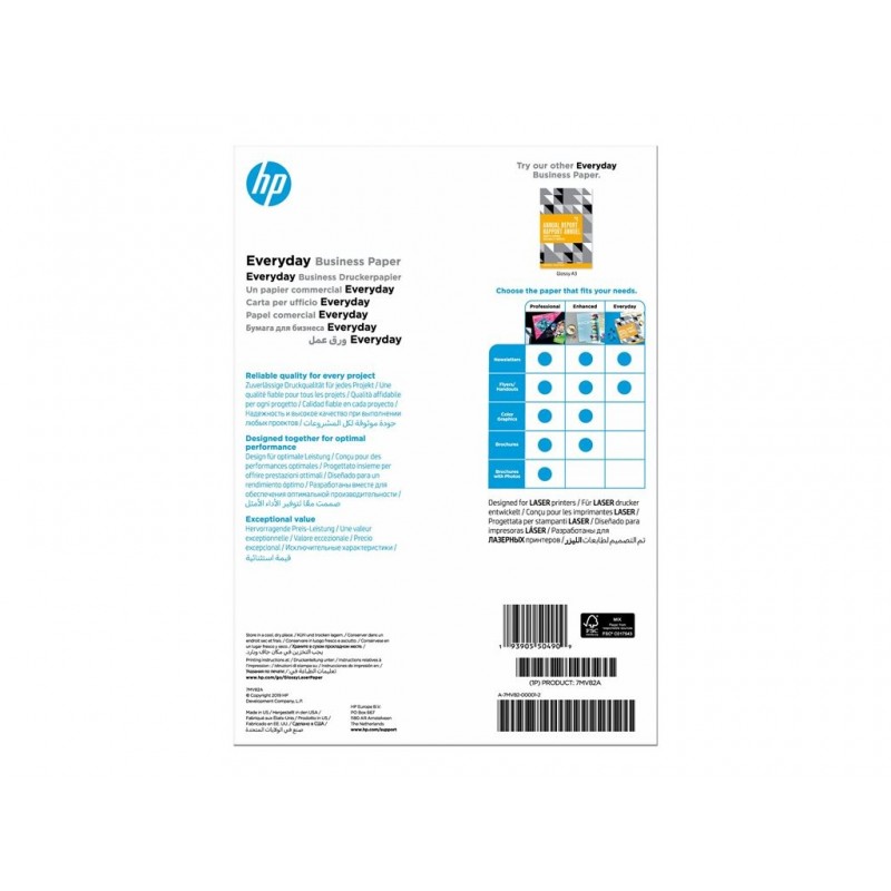 HP e-day Gls LJ A4 120g 150sh FSC Paper HP e-day Gls LJ A4 120g 150sh FSC Paper