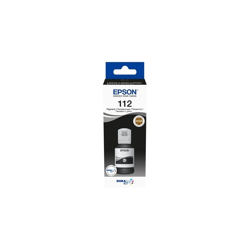 EPSON 112 EcoTank Pigment Black ink bottle