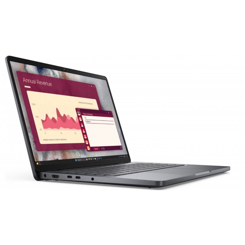 Laptop Dell Pro 14 PC14250 W11P C7 150U/16GB/512GB/FgrPr/FHD IR Cam&Mic/WLAN+BT|14.0 FHD+|BcklKb/3C/65W/3YPS Magnetite color, te