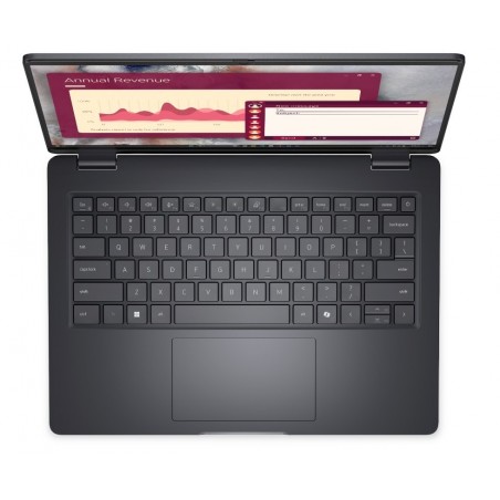 Laptop Dell Pro 14 PC14250 W11P C7 150U/16GB/512GB/FgrPr/FHD IR Cam&Mic/WLAN+BT|14.0 FHD+|BcklKb/3C/65W/3YPS Magnetite color, te