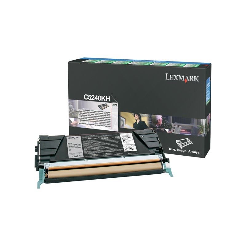 LEXMARK C5240KH Toner Lexmark black zwrotny 8000 str. C524 / C532dn / C532n / C534