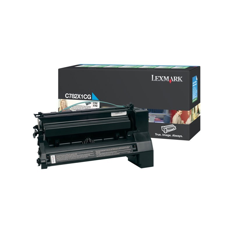 LEXMARK C782X1CG Toner Lexmark cyan zwrotny 15000 str. C782