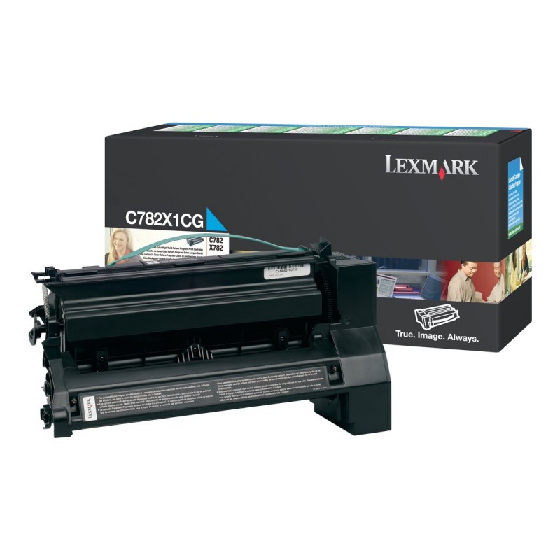 LEXMARK C782X1CG Toner Lexmark cyan zwrotny 15000 str. C782
