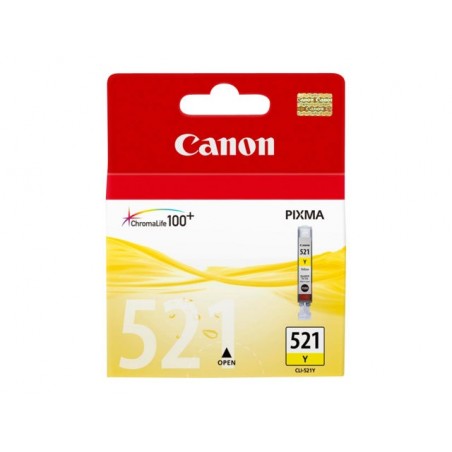 CANON 1LB CLI-521Y ink cartridge yellow standard capacity 9ml 510 pages 1-pack CANON 1LB CLI-521Y ink cartridge yellow standard capacity 9ml 510 pages 1-pack