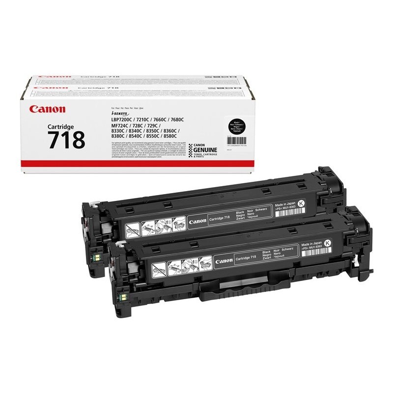 CANON 2662B005 Toner Canon CLBP718 BK 2P LBP7200/LBP7210/ LBP7660/ LBP7680