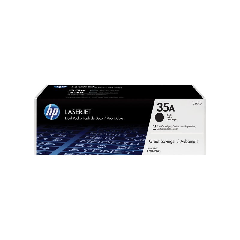 HP CB435AD Toner HP black dual pack 2x1500str LaserJet P1005/P1006