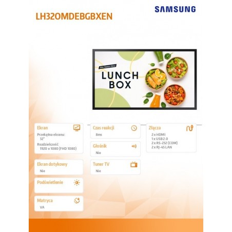 Monitor 32 cale OM32DX LH32OMDEBGBXEN Monitor 32 cale OM32DX LH32OMDEBGBXEN