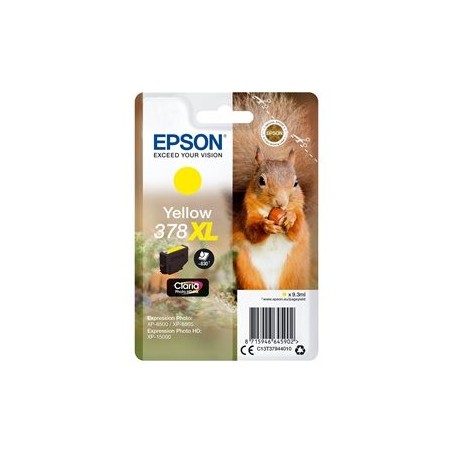 EPSON 378XL Yellow Ink Cartridge (With Security)