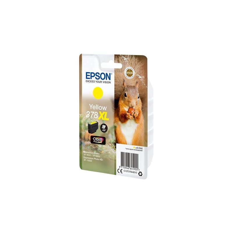 EPSON 378XL Yellow Ink Cartridge (With Security)