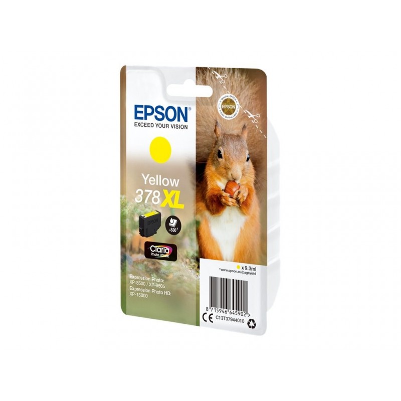EPSON 378XL Yellow Ink Cartridge (With Security)
