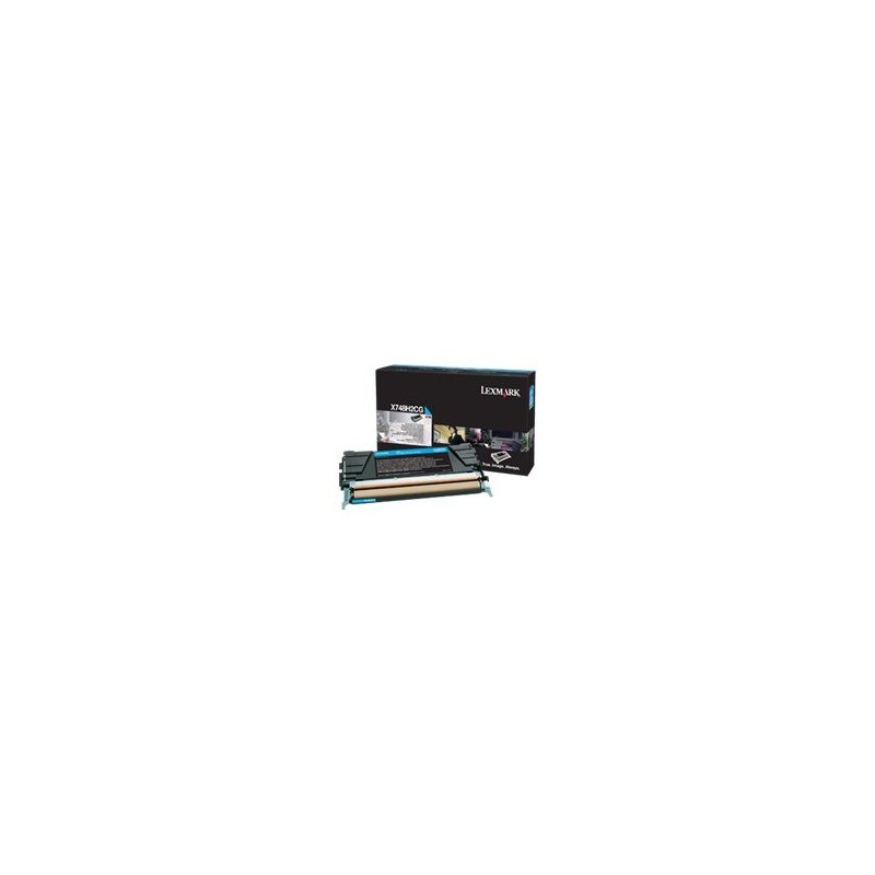 LEXMARK X748 toner cartridge cyan high capacity 10.000 pages 1-pack
