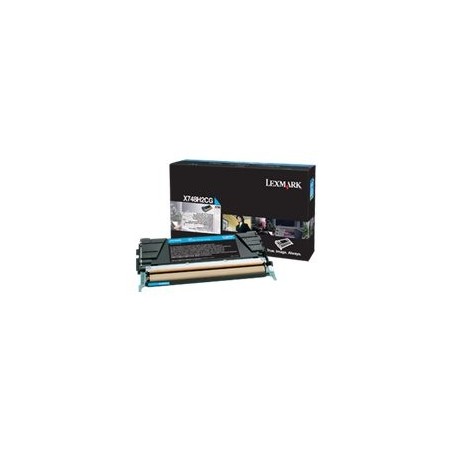 LEXMARK X748 toner cartridge cyan high capacity 10.000 pages 1-pack LEXMARK X748 toner cartridge cyan high capacity 10.000 pages 1-pack