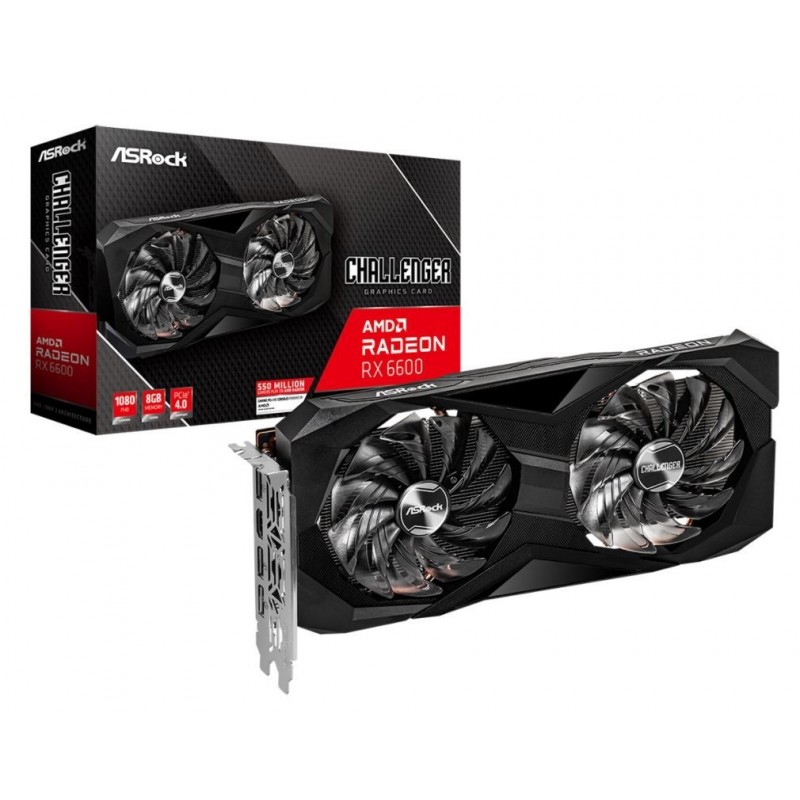 Karta graficzna Radeon RX 6600 Challenger D 8GB 128bit GDDR6 3DP/HDMI 