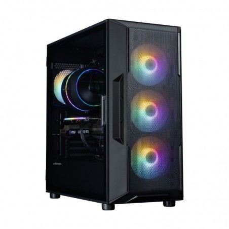 Obudowa I3 NEO V2 Mid Tower RGB fan x4 czarna Obudowa I3 NEO V2 Mid Tower RGB fan x4 czarna