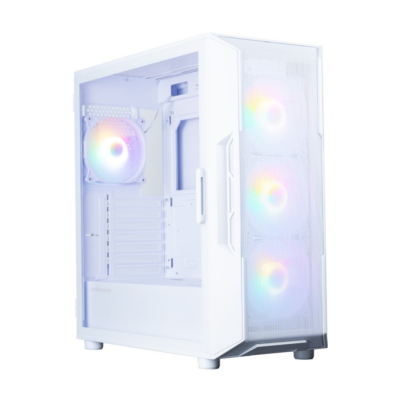 Obudowa I3 NEO V2 Mid Tower RGB fan x4 biała Obudowa I3 NEO V2 Mid Tower RGB fan x4 biała