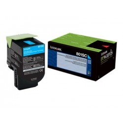 LEXMARK 80C2SC0 Toner Lexmark 802SC cyan zwrotny 2000 str. CX310dn / CX310n / CX410de