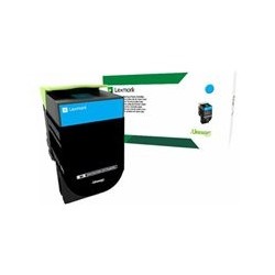 LEXMARK 80C2XC0 Toner Lexmark 802XC cyan zwrotny 4000 str. CX510de / CX510dhe / CX510dthe
