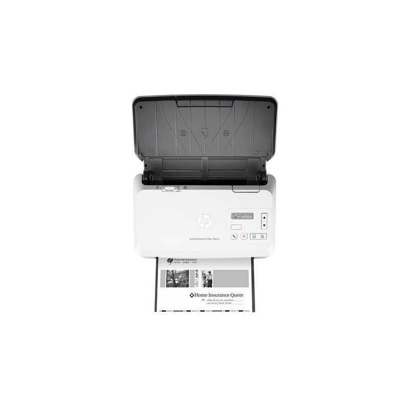 HP ScanJet Enterprise Flow 7000 s3 Sheet-feed Document scanner Duplex 216x3100mm 600dpix600dpi 75ppm ADF 80sheets 7500scans USB HP ScanJet Enterprise Flow 7000 s3 Sheet-feed Document scanner Duplex 216x3100mm 600dpix600dpi 75ppm ADF 80sheets 7500scans USB
