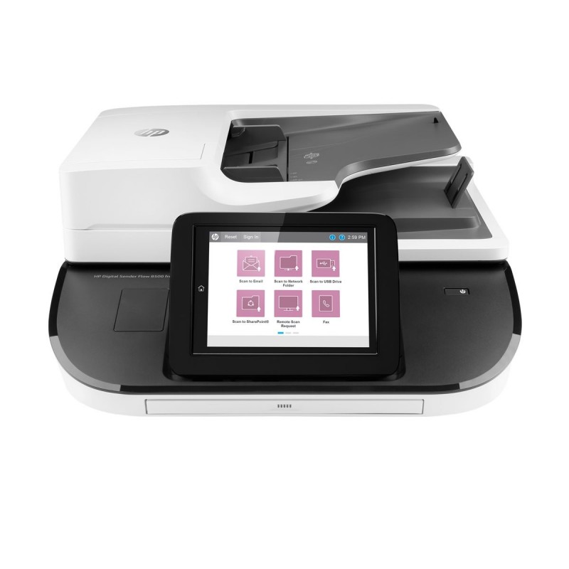 HP Digital Sender Flow 8500fn2 Document scanner CIS Duplex 216x864mm 600dpix600dpi 92ppm ADF 150sheets 10000scans USB LAN HP Digital Sender Flow 8500fn2 Document scanner CIS Duplex 216x864mm 600dpix600dpi 92ppm ADF 150sheets 10000scans USB LAN