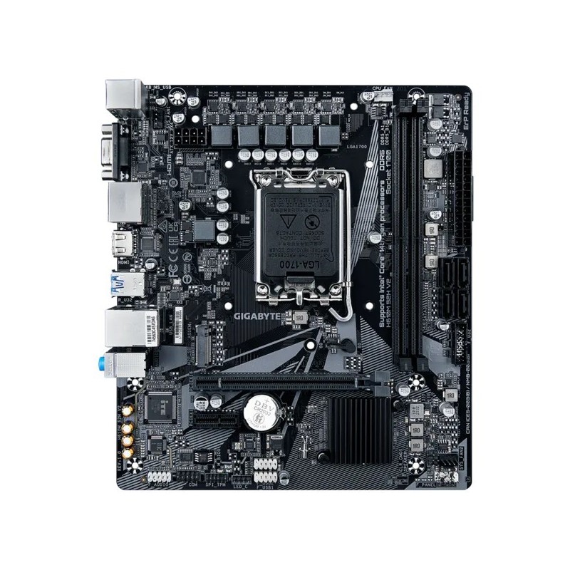 Płyta główna H610M S2H V2 s1700 2DDR 5 DP/HDMI/DSUB M.2 mATX 