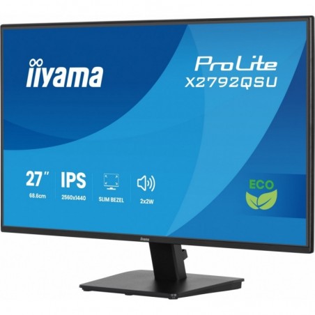 Monitor 27 cali X2792QSU-B1 IPS,QHD,120Hz,HDMI,DP, 350cd,1500:1,      cienkie ramki, 2xUSB 3.2, ErP B 