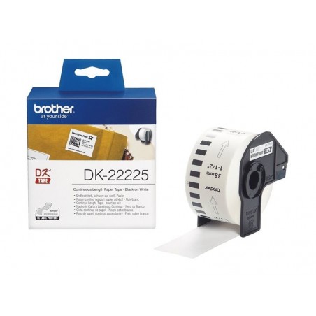 BROTHER DK22225 Taśma Brother Continuous Paper Tape 38mm x 30.48m BROTHER DK22225 Taśma Brother Continuous Paper Tape 38mm x 30.48m