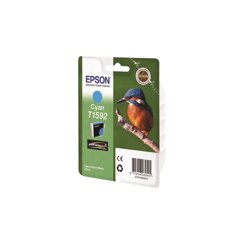 EPSON C13T15924010 Tusz Epson T1592 cyan 17ml Stylus photo R2000 EPSON C13T15924010 Tusz Epson T1592 cyan 17ml Stylus photo R2000