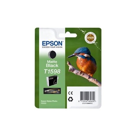 EPSON C13T15984010 Tusz Epson T1598 matte black 17ml Stylus photo R2000 EPSON C13T15984010 Tusz Epson T1598 matte black 17ml Stylus photo R2000
