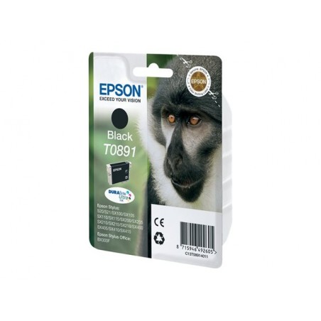 EPSON C13T08914011 Tusz Epson T0891 black DURABrite 5.8ml Stylus S20/SX100/SX105/SX200/SX205...